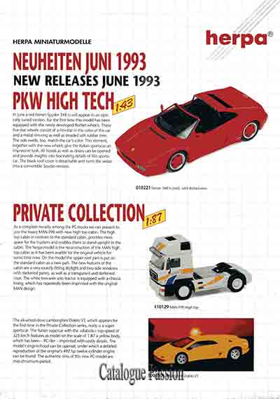Catalogue Herpa