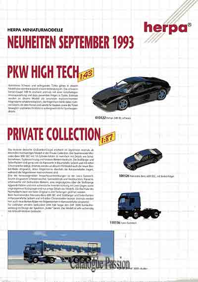 Catalogue Herpa