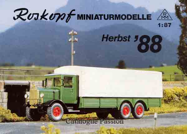 Catalogue Roskopf 1988