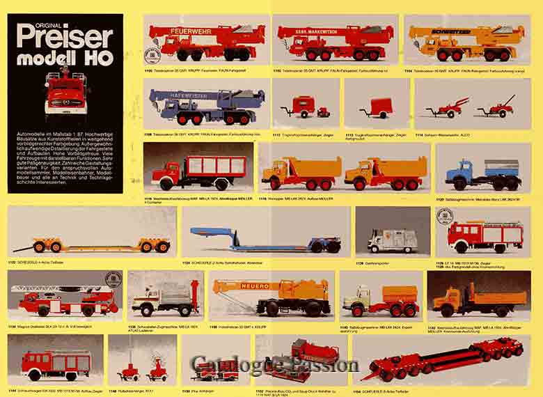 Catalogue Preiser 1986