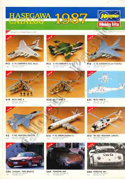 Catalogue Hasegawa 1987