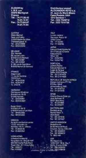 Catalogue Eligor 1992