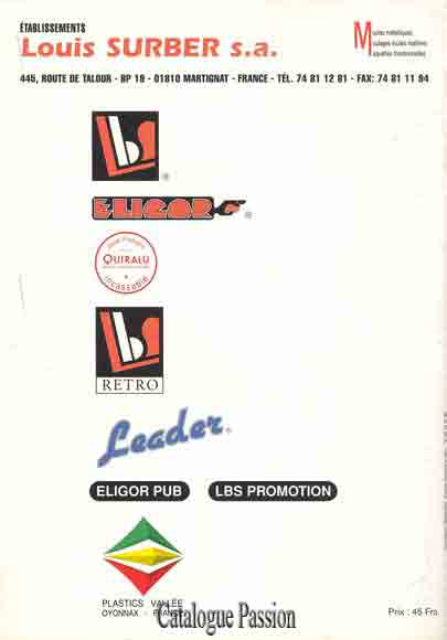 Catalogue Eligor 1996
