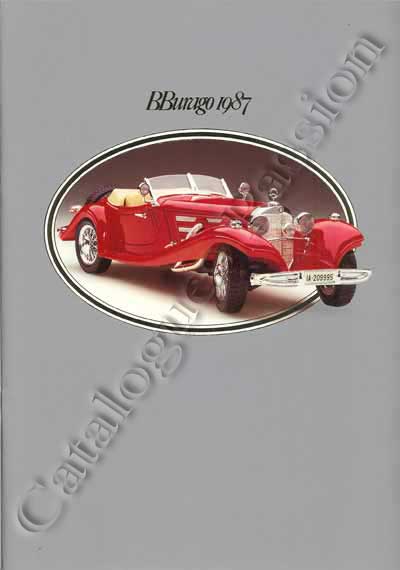 Catalogue Burago 1987