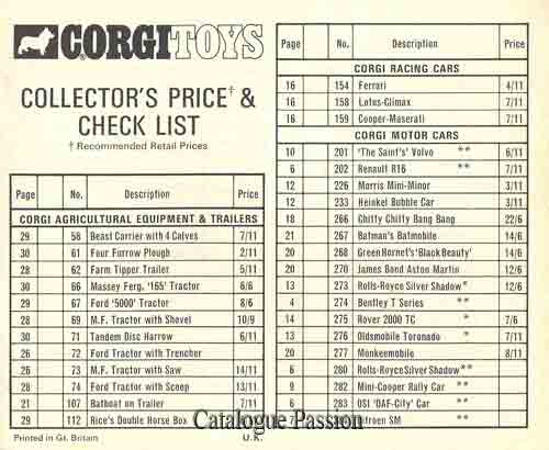 Corgi Toys 1970