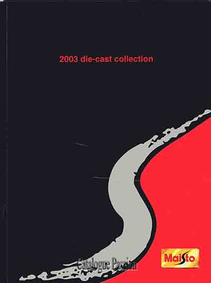 Catalogue Maisto 2003