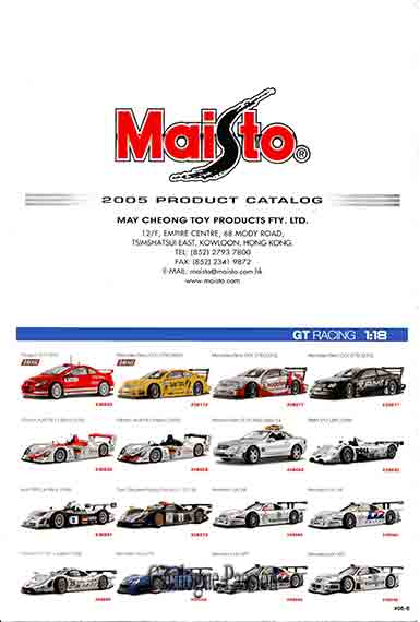 Catalogue Maisto 2005