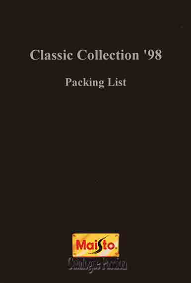 Catalogue Maisto 1998