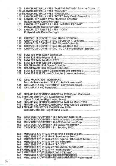 Catalogue Vitesse 1985