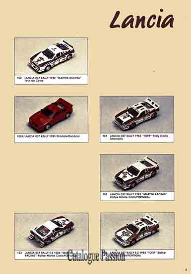 Catalogue Vitesse 1986