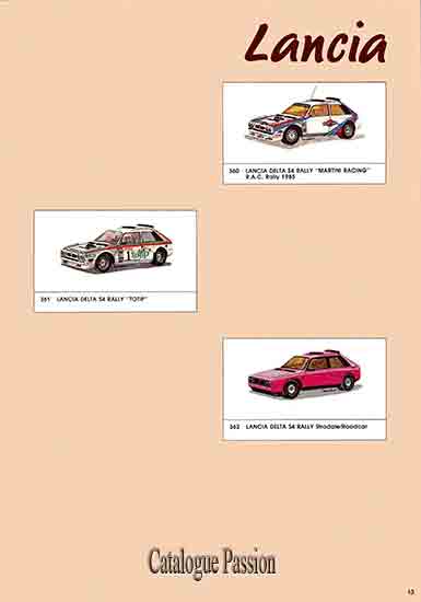Catalogue Vitesse 1986