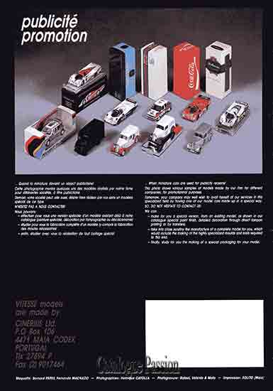 Catalogue Vitesse 1989
