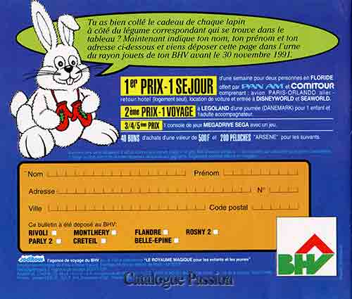 Catalogue BHV 1991