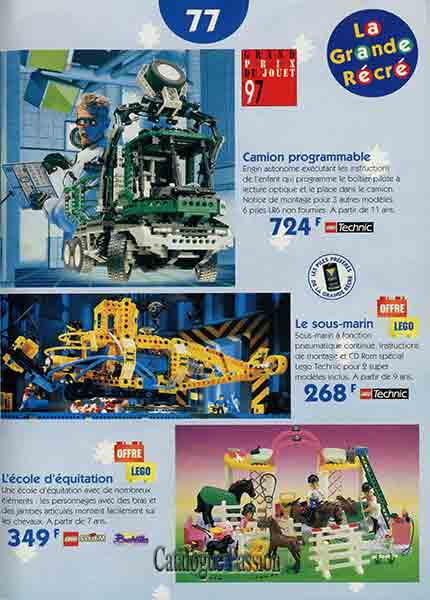 Catalogue La Grande Récré 1997