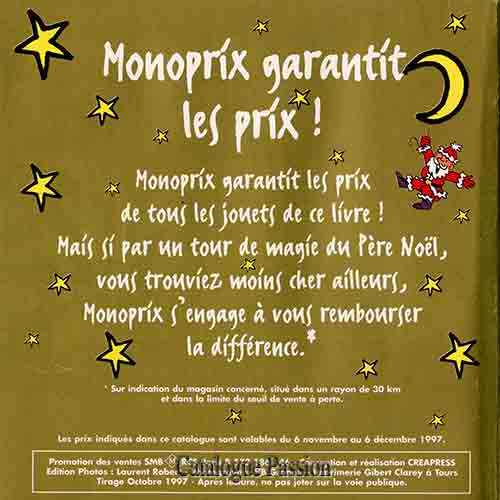 Catalogue Monoprix 1997