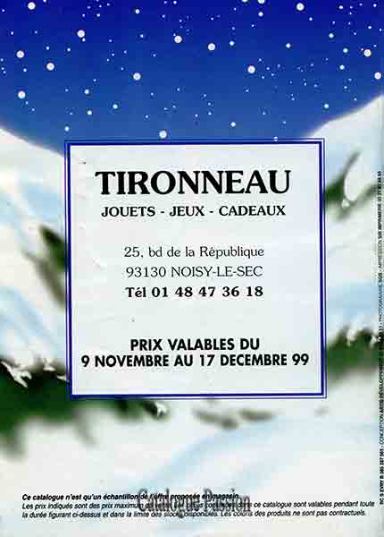 Catalogue Tironneau 1999